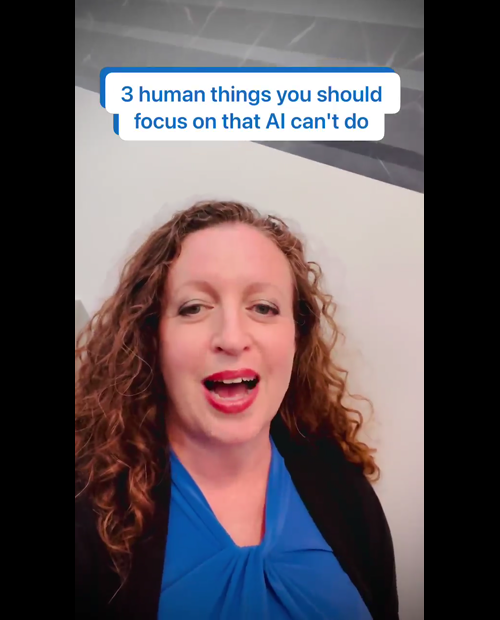 What AI can't do: creativity, problem-solving, grit | Emily Tell, EMBA posted on the topic | LinkedIn